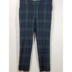 Scotch Green Plaid Tartan Wool Men's Pants For Crafting